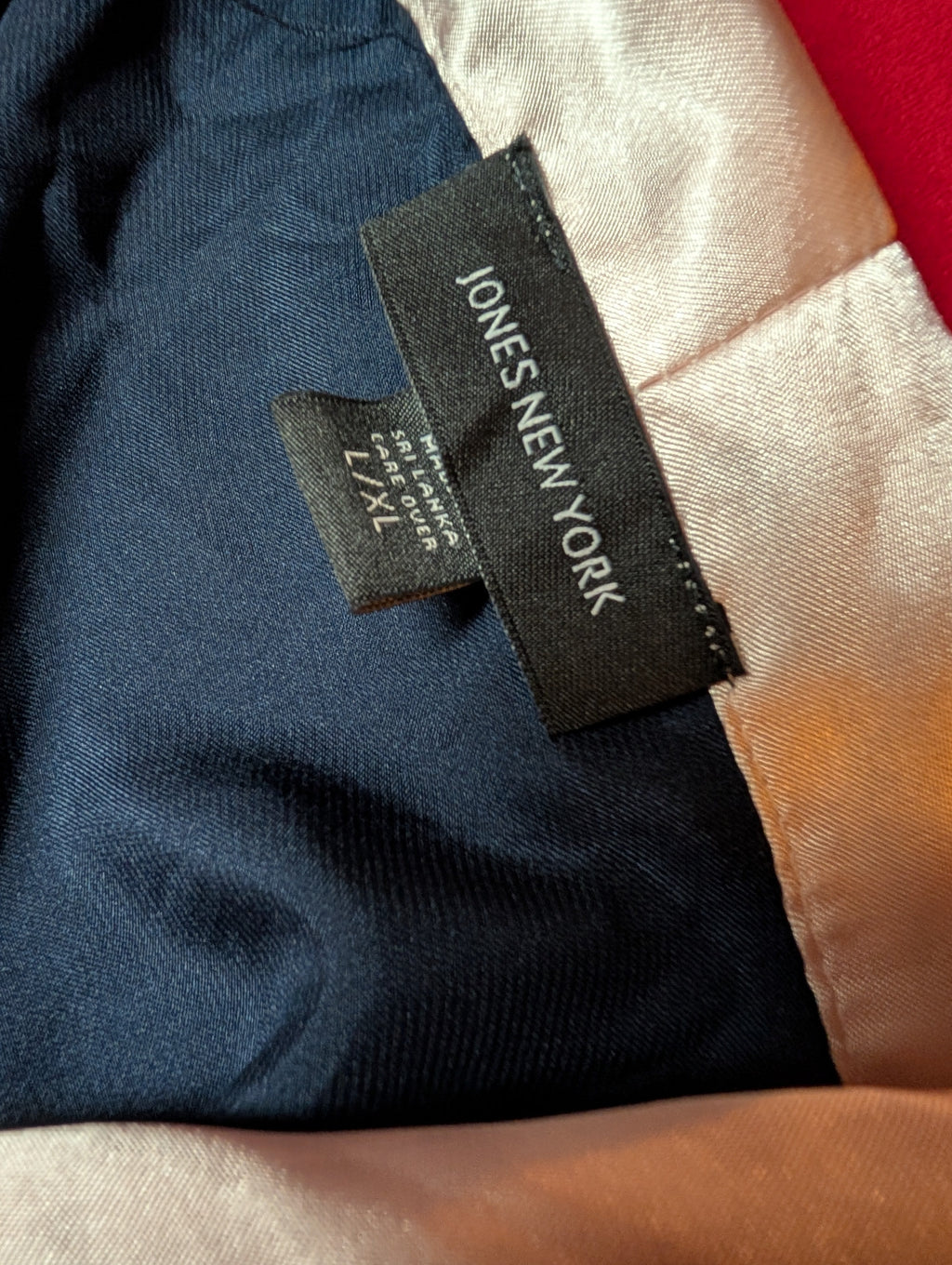 Satin Navy & Rose Gold Slip Dress and Robe Set with Sash size XL