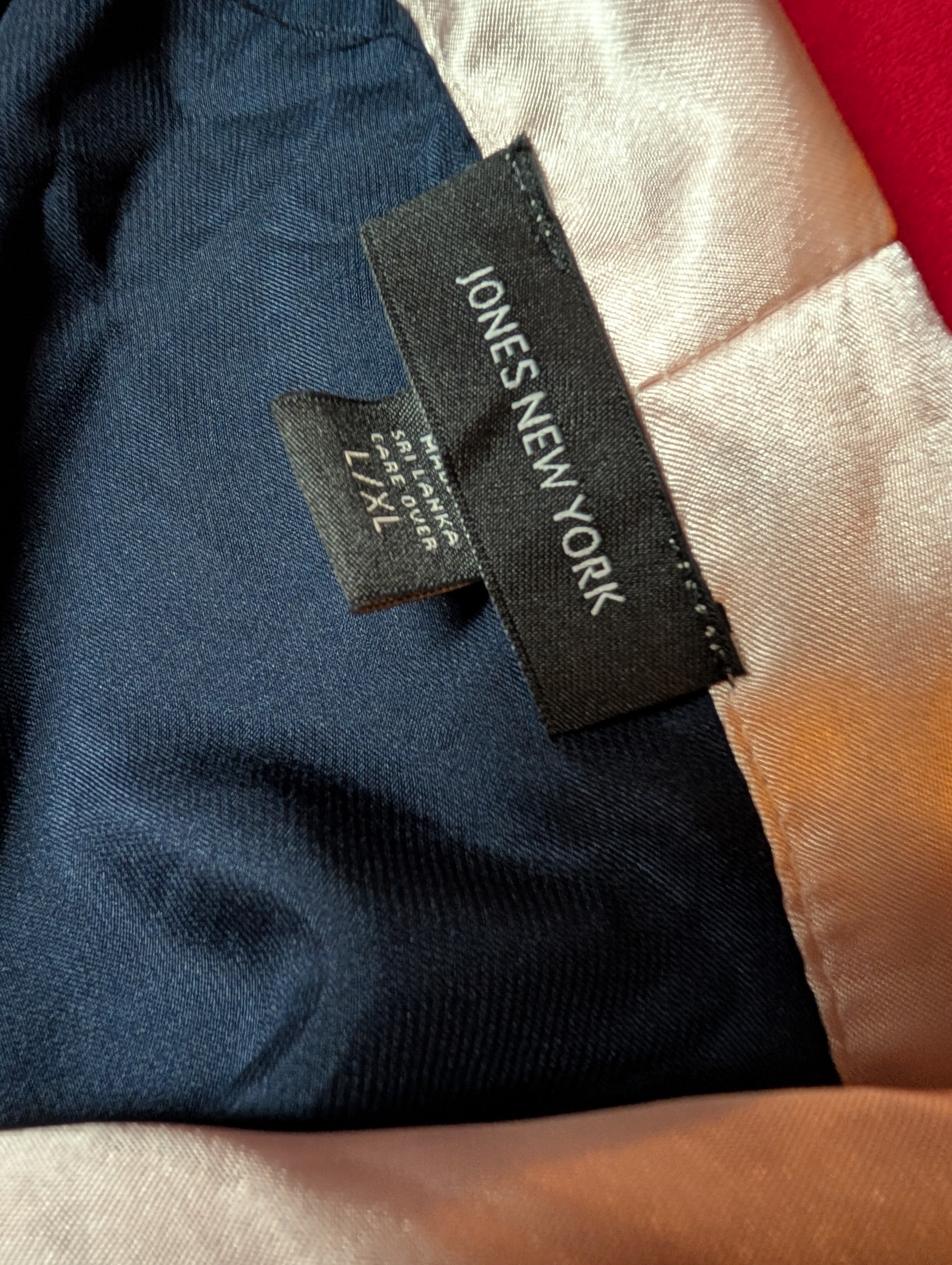 Satin Navy & Rose Gold Slip Dress and Robe Set with Sash size XL