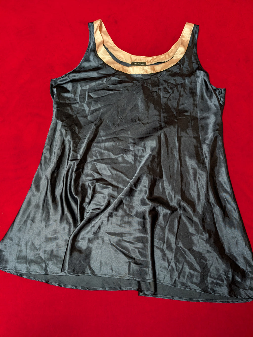 Satin Navy & Rose Gold Slip Dress and Robe Set with Sash size XL