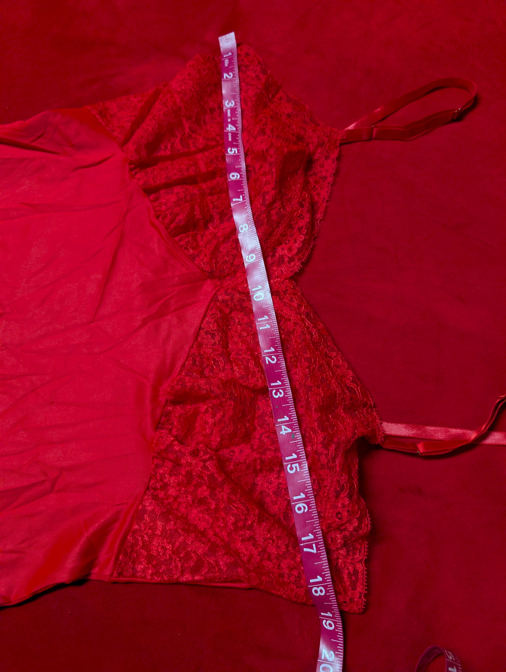 Vintage Van Raalte Suavette Red Nylon Midi Slip Dress in Medium