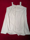 Timeless Sleeveless White Cotton Mini Shift Dress Nightgown size XL