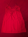 Lace Trim Red Babydoll Chemise size Large