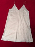 Faux Suede Baby Pink V Neck Soft Slip Dress size Medium