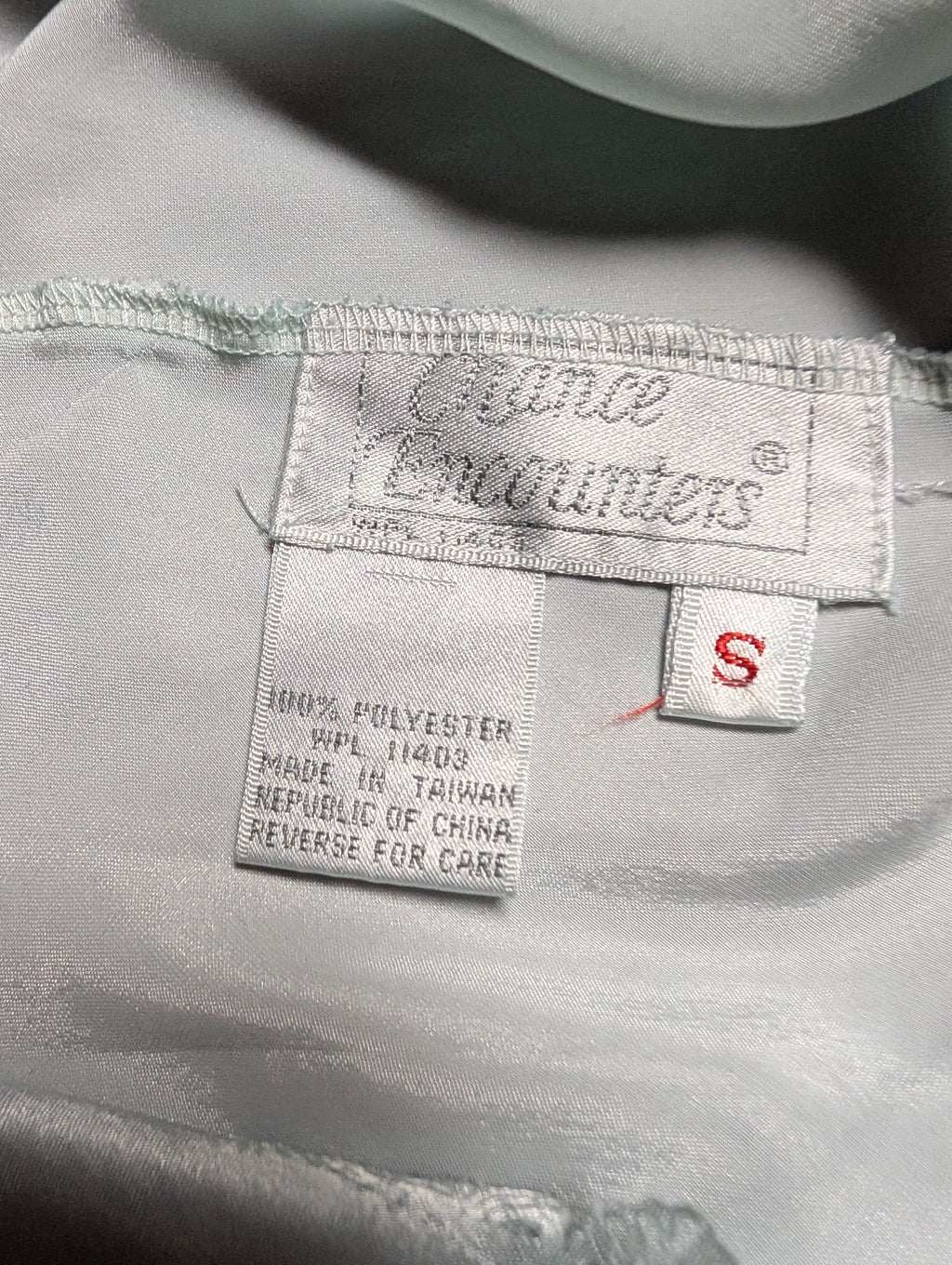 Baby Blue Scalloped Edge Camisole Tank in Small