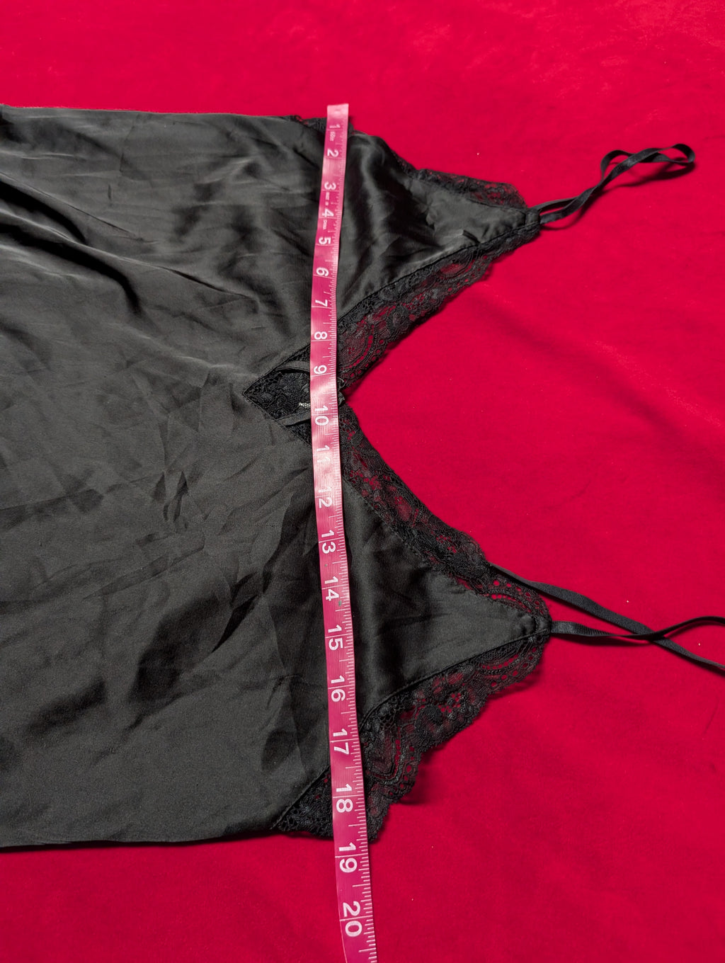 Black Side Slit Mimi Babydoll Slip Dress chemise size XL