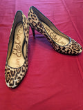 Sam Edelman Elise Dyed Cow Fur Animal Print Leopard Heels size 6