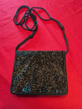 Vintage Jovan Musk Promotional Evening Edition Black Beaded Bag Clutch Envelope Bag