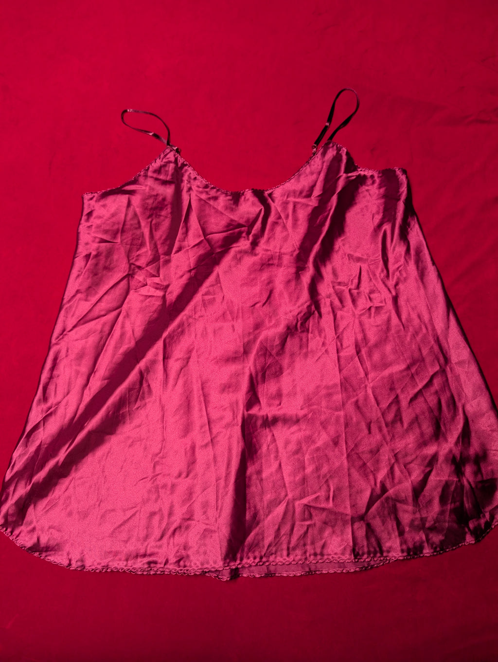 Cranberry Red Camisole Slip Dress or Tank size 3XL