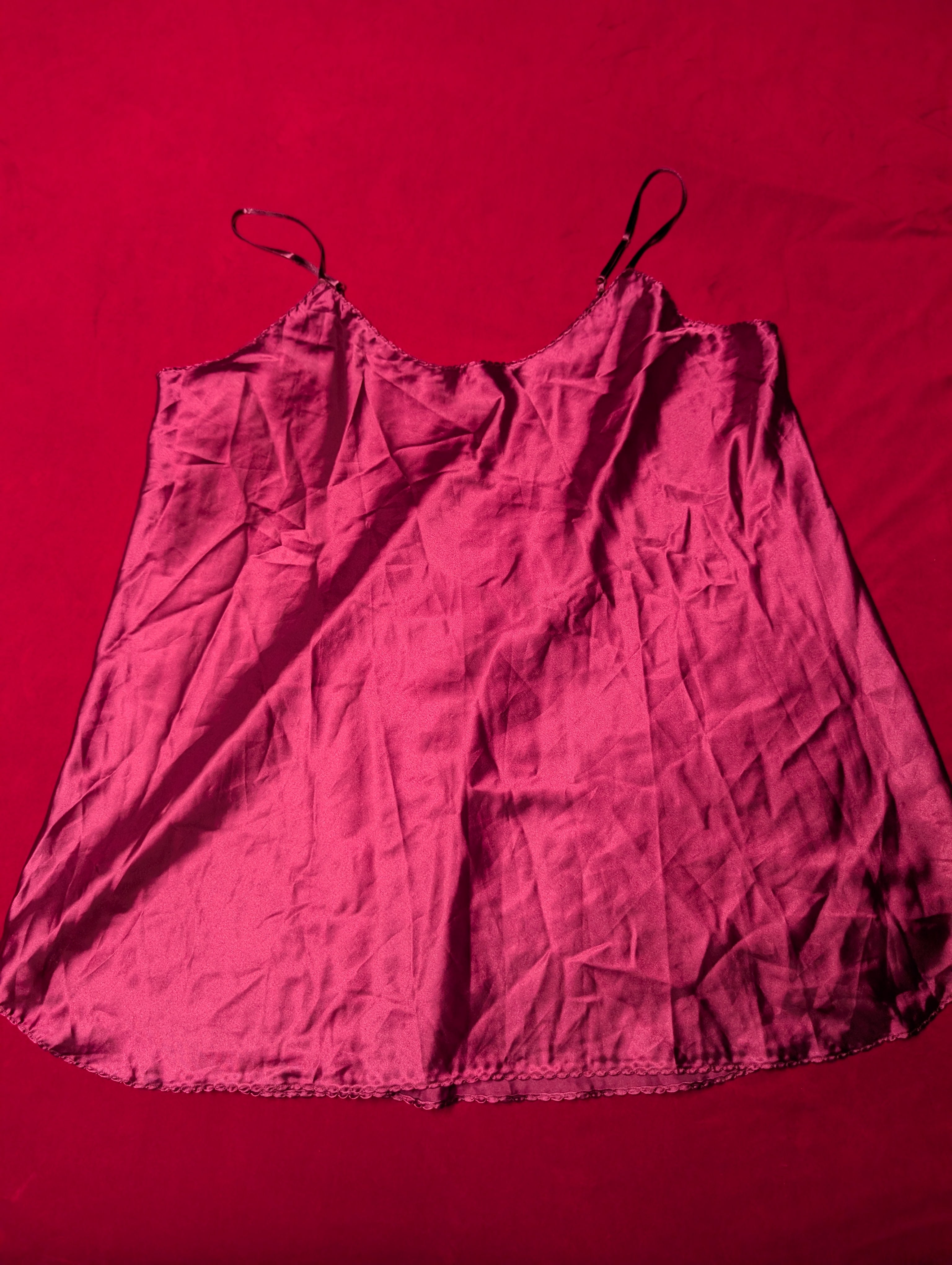 Cranberry Red Camisole Slip Dress or Tank size 3XL