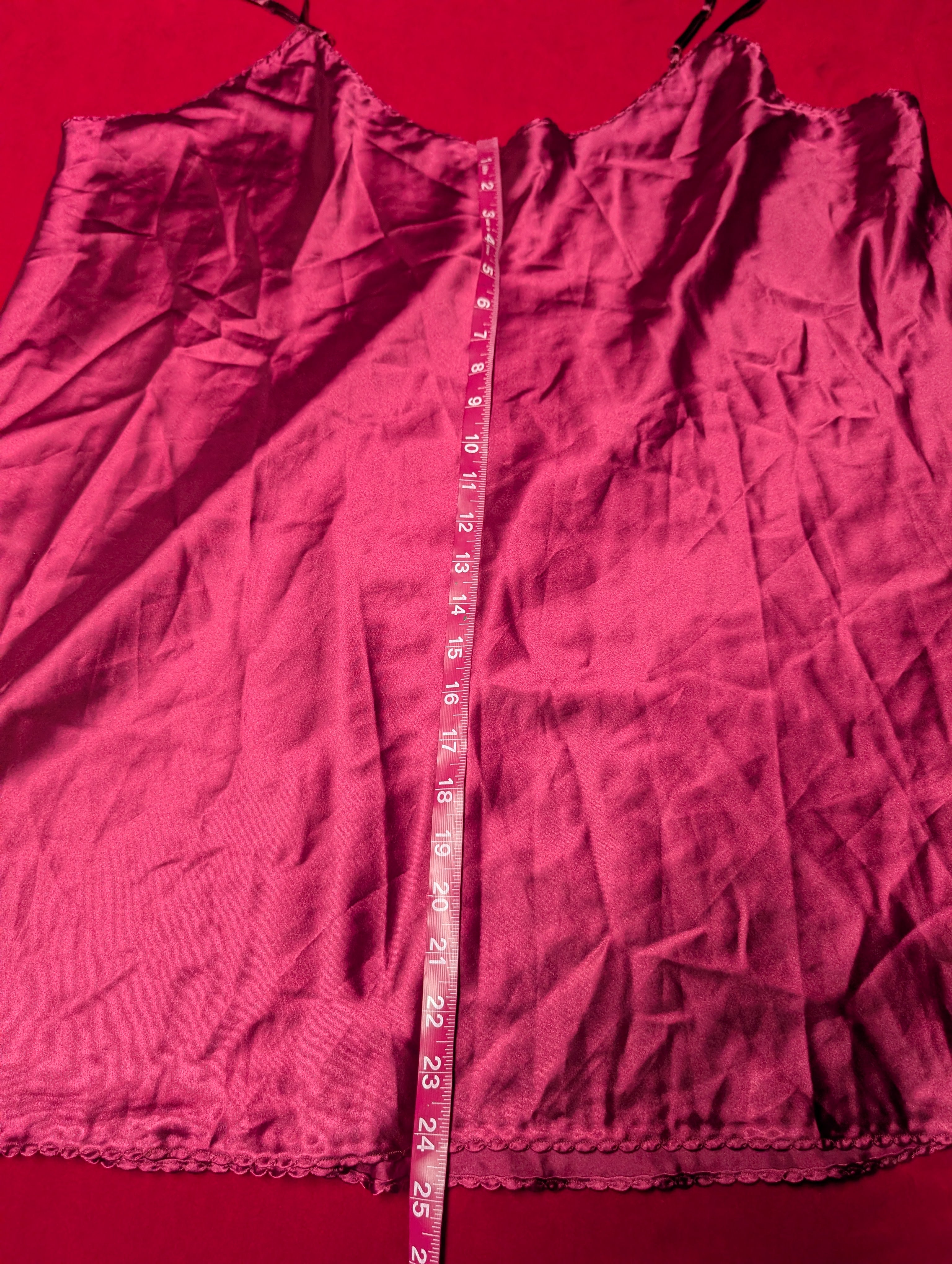 Cranberry Red Camisole Slip Dress or Tank size 3XL